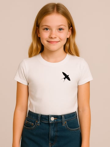 WOOOP Shirt "Night swallow" in Weiß