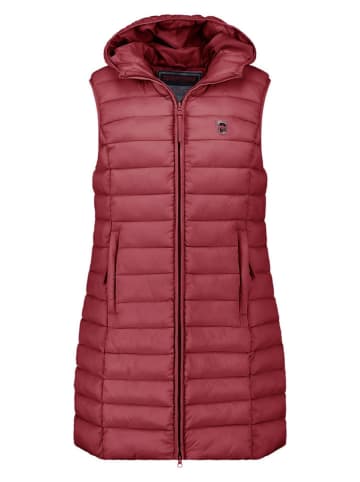 ANAPURNA Doorgestikte bodywarmer "Vakitalana Long'' bordeaux