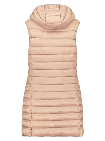 ANAPURNA Doorgestikte bodywarmer "Vakitalana Long'' beige
