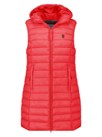 ANAPURNA Doorgestikte bodywarmer "Vakitalana Long'' rood