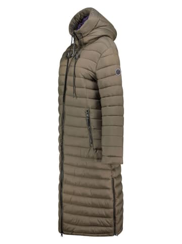 ANAPURNA Płaszcz pikowany "Azulana" w kolorze khaki