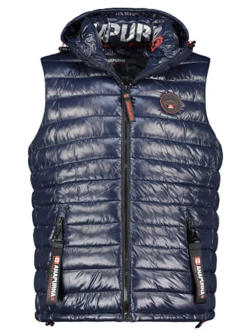 ANAPURNA Kamizelka pikowana "Valvana" w kolorze granatowym