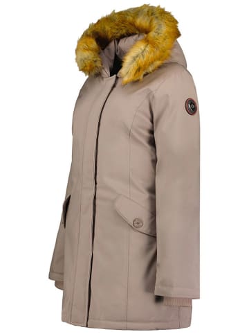 ANAPURNA Parka "Dinastiana" w kolorze szarobrązowym