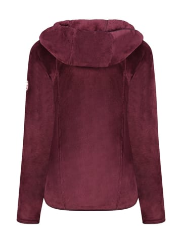 ANAPURNA Fleece vest "Uternel" donkerrood