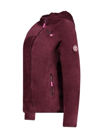 ANAPURNA Fleece vest "Uternel" donkerrood