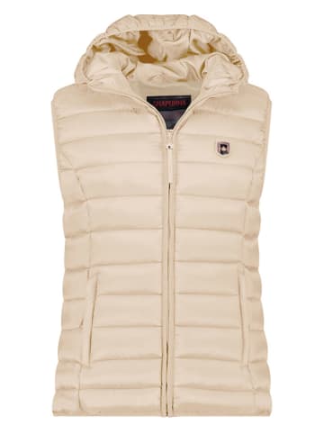 ANAPURNA Kamizelka pikowana "Vakitalana" w kolorze beżowym