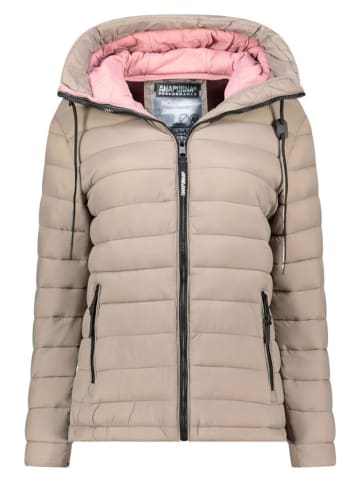 ANAPURNA Doorgestikte jas "Azulana" beige