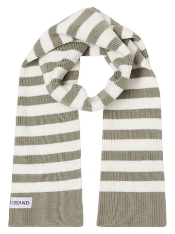 ELBSAND Schal "Noelle" in Khaki/ Beige