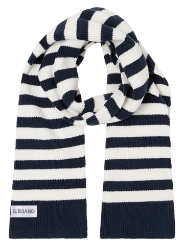 ELBSAND Szal "Noelle" w kolorze granatowo-białym