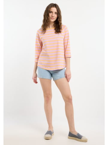 ELBSAND Longsleeve "Celin" in Orange/ Rosa