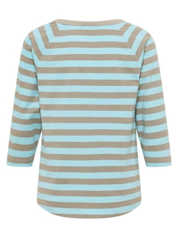 ELBSAND Longsleeve "Celin" in Hellblau/ Taupe