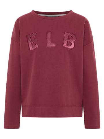ELBSAND Sweatshirt "Aleah" in Bordeaux