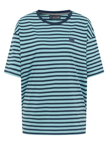 ELBSAND Shirt "Kia" in Dunkelblau/ Hellblau