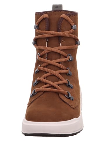 Legero Leder-Boots "Cosy" in Hellbraun