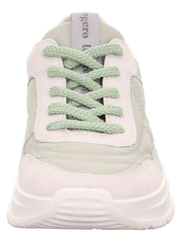 Legero Skórzane sneakersy "Sprinter" w kolorze kremowo-zielonym