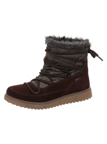 Legero Skórzane kozaki zimowe "Campania" w kolorze brązowym