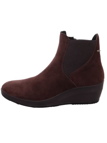 Legero Skórzane botki "Divine" w kolorze brązowym na koturnie