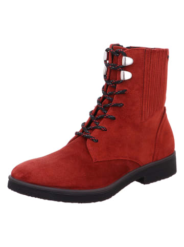 Legero Skórzane botki "Soana" w kolorze czerwonym