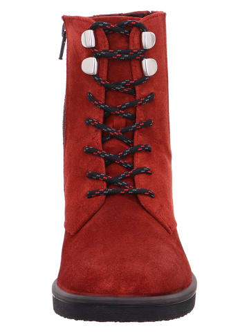 Legero Skórzane botki "Soana" w kolorze czerwonym