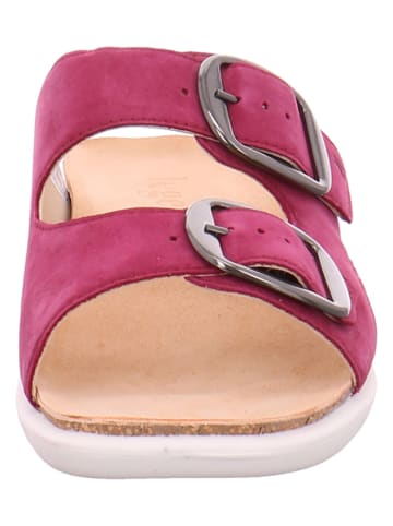 Legero Leder-Pantoletten in Pink