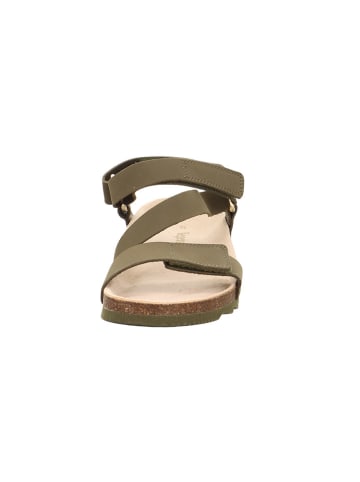 Legero Leren sandalen kaki