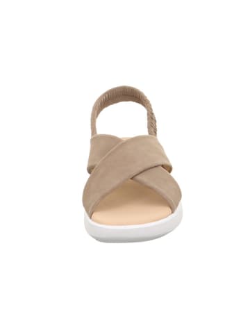 Legero Skórzane sandały "Easy" w kolorze beżowym