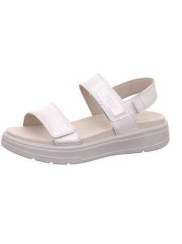 Legero Skórzane sandały "Sunwalker" w kolorze srebrnym