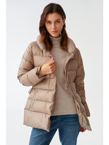 TATUUM Doorgestikte jas beige