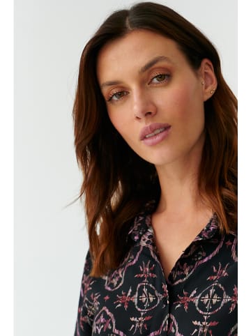 TATUUM Blouse zwart/bordeaux