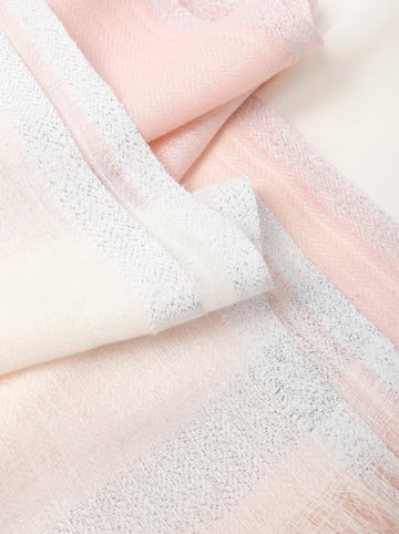 TATUUM Sjaal crème/lichtroze - (L)185 x (B)90 cm