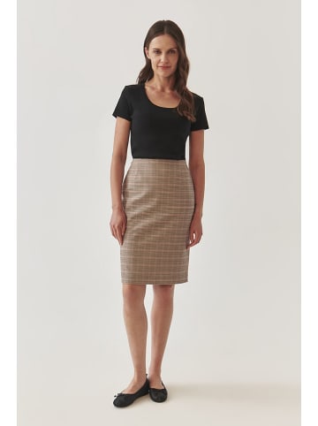 TATUUM Spódnica w kolorze brązowo-czarno-różowym