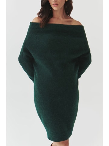 TATUUM Strickkleid in Dunkelgrün
