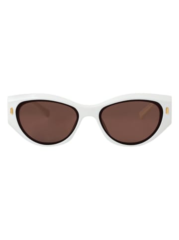 TATUUM Dameszonnebril wit/bruin