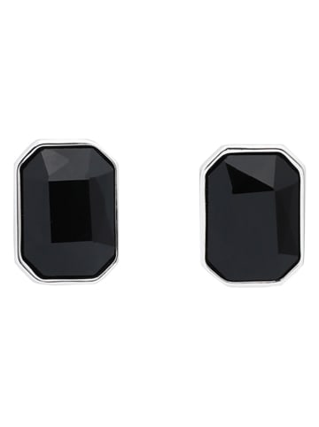 TATUUM Manschettenknöpfe in Silber/ Schwarz