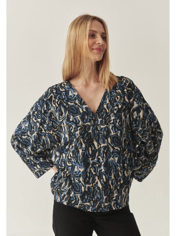 TATUUM Bluzka w kolorze granatowo-beżowym