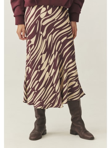 TATUUM Spódnica w kolorze bordowo-kremowym