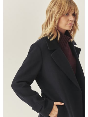 TATUUM Wełniany płaszcz w kolorze czarnym