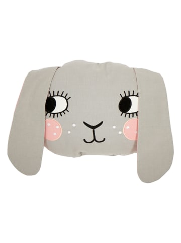 roommate Kissen "Bunny" in Grau - (L)40 x (B)32 cm