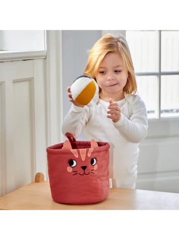 roommate Aufbewahrungskorb "Cat" in Rot - (H)18 x Ø 18 cm