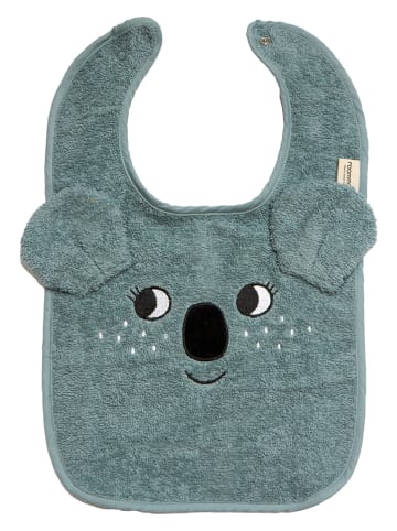 roommate Lätzchen "Koala" in Blaugrau - (L)40 x (B)26 cm