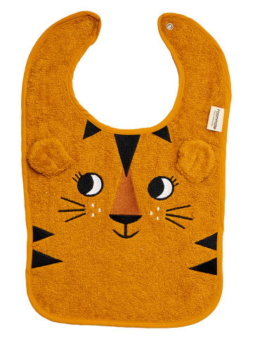 roommate Lätzchen "Tiger" in Ocker - (L)40 x (B)26 cm