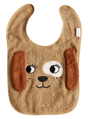 roommate Lätzchen "Dog" in Braun - (L)40 x (B)26 cm