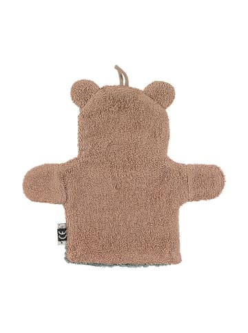 Sterntaler® Waschhandschuhe "Ben" in Hellbraun/ Grün - (L)22 x (B)24 cm