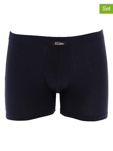 COTONELLA 2er-Set: Boxershorts in Schwarz