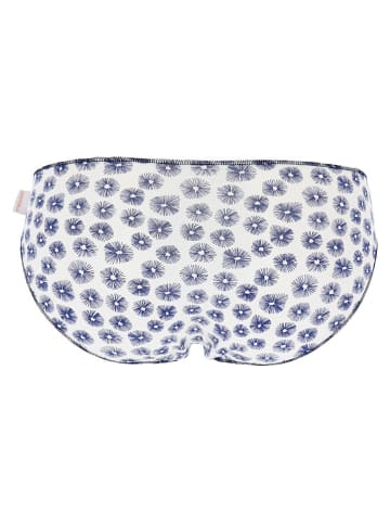 COTONELLA 2-delige set: slips wit/donkerblauw