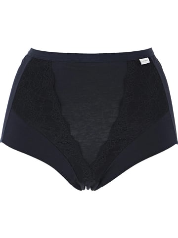 COTONELLA Figi high waist w kolorze czarnym