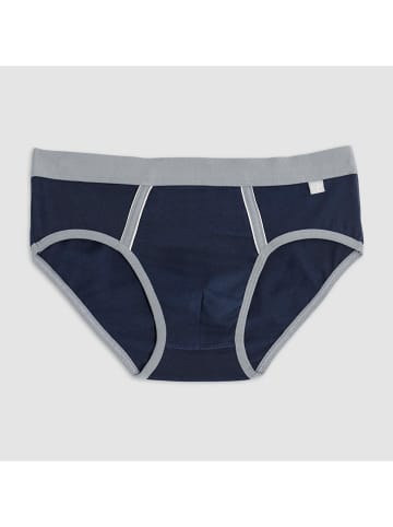 COTONELLA 2-delige set: slips donkerblauw/grijs