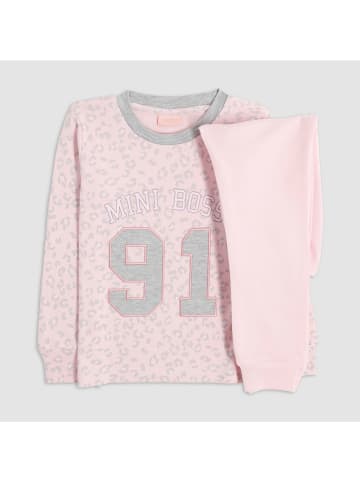 COTONELLA Pyjama in Hellrosa/ Hellgrau