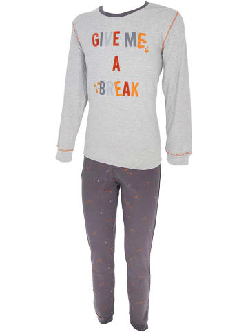 COTONELLA Pyjama in Grau