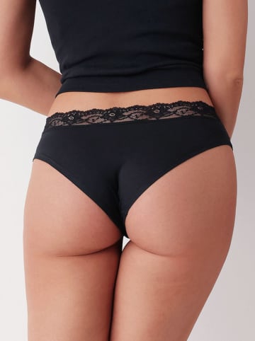 COTONELLA 2er-Set: Slips in Schwarz